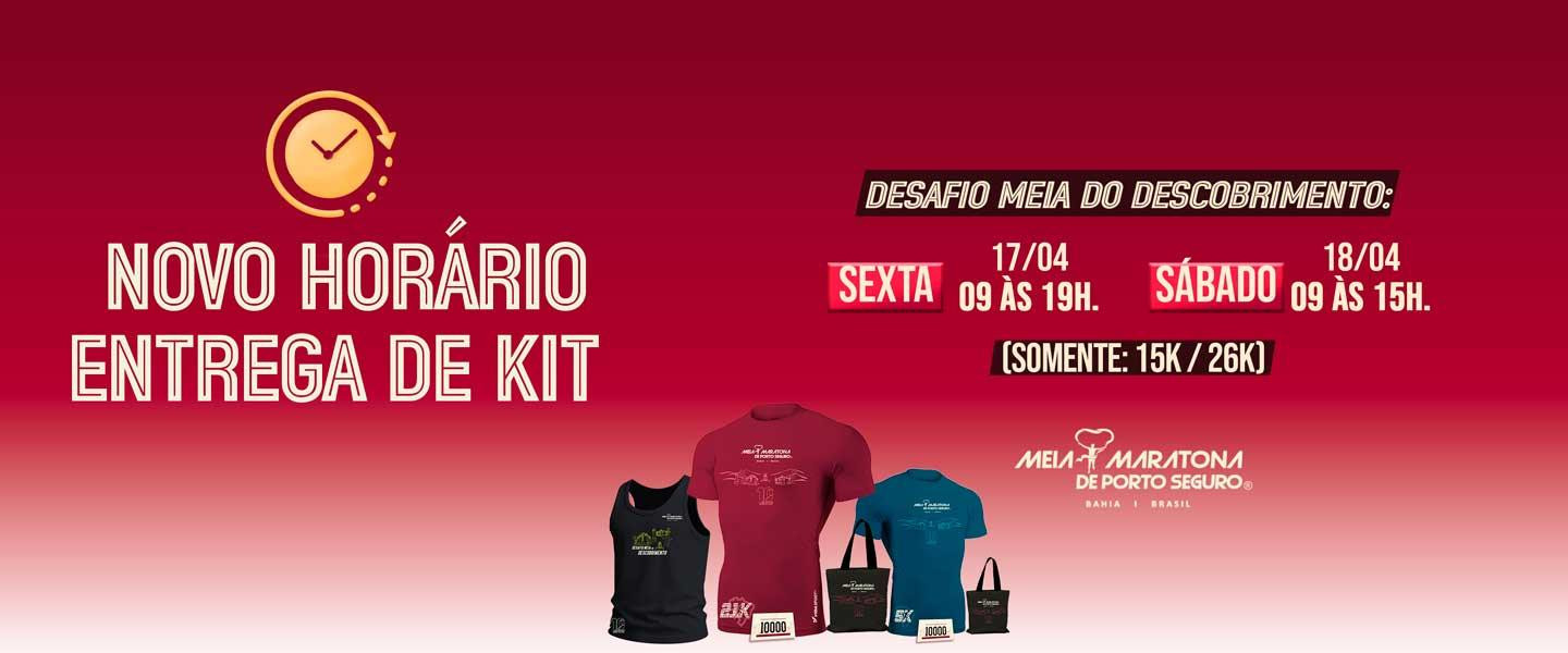 Novo horario de entrega de kit
