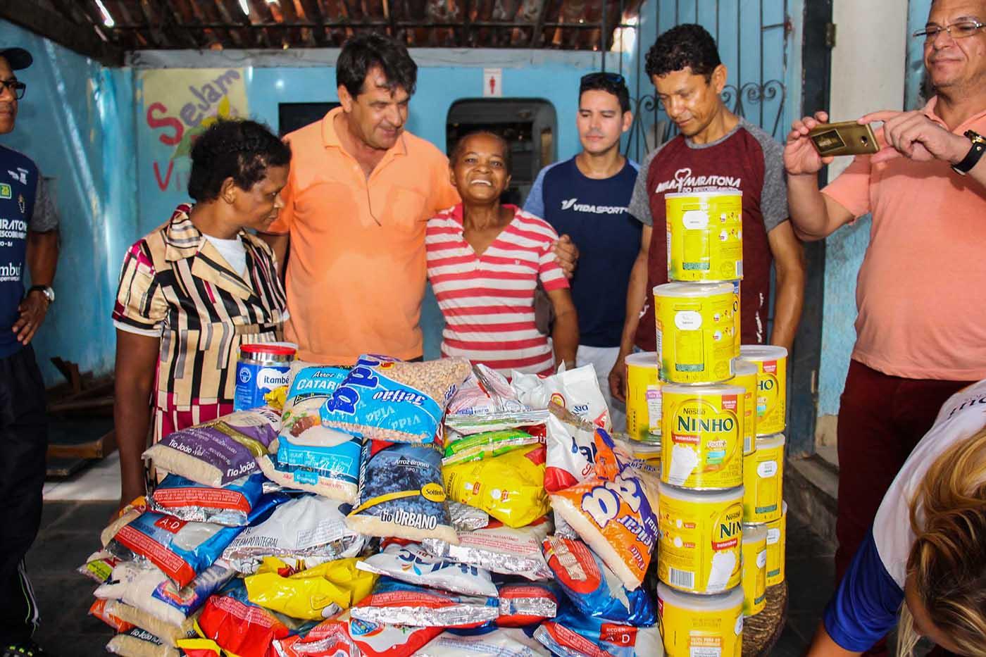 5 instituições são beneficiadas para entrega de alimentos da Meia Maratona do Descobrimento em Porto Seguro   