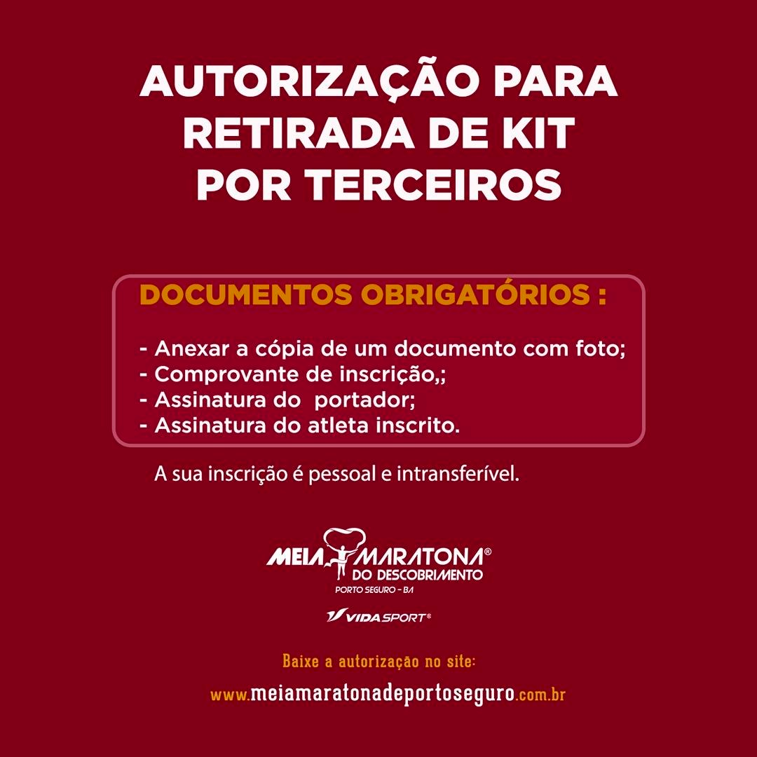 RETIRADA DE KIT POR TERCEIRO