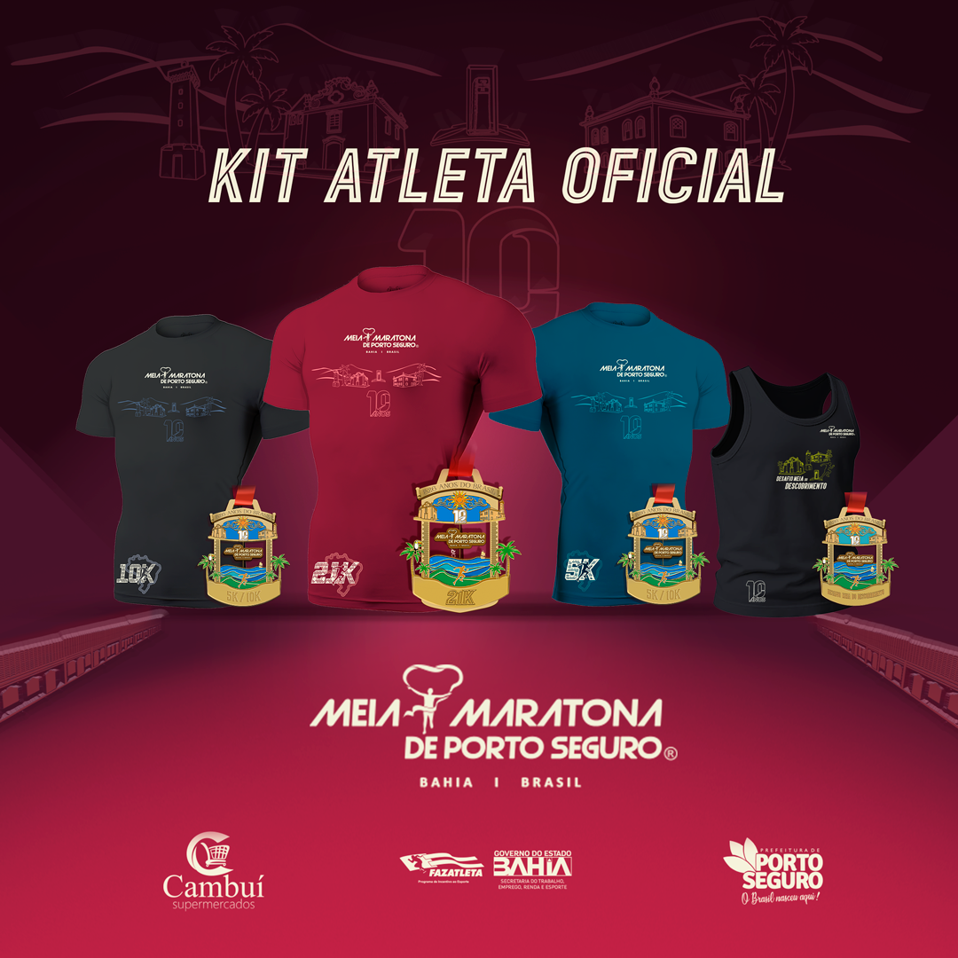Meia de Porto Seguro terá kits exclusivos e medalha extra na edição de 10 anos da prova